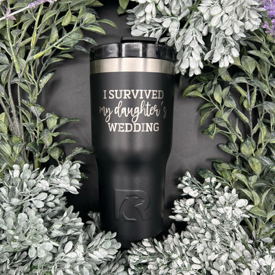 I Survived My Daughter's Wedding Engraved Tumbler