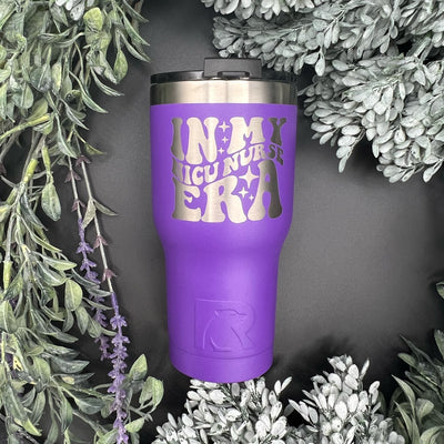 Purple NICU Nurse Era engraved tumbler